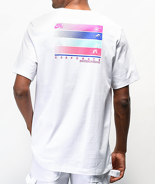 white nike sb shirt