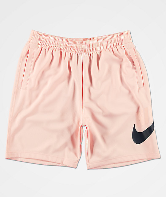 nike pink sweat shorts