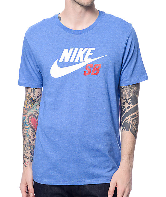 camiseta azul nike