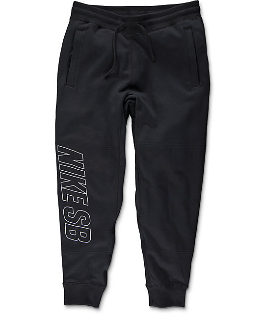Nike SB Everett Graphic Black & White Pants | Zumiez