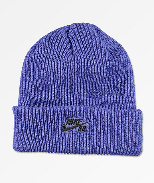 purple fisherman beanie