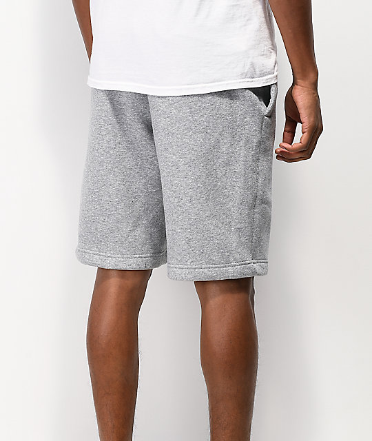 Nike Sb Heather Fleece Grey Shorts Zumiez