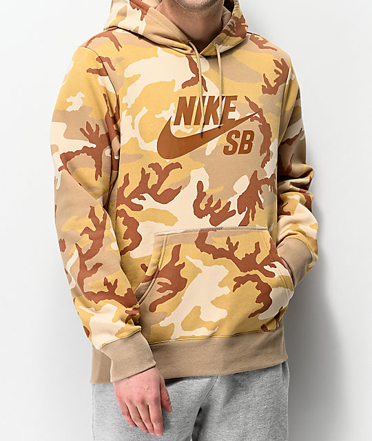 Nike SB Icon Desert Camo sudadera con capucha | Zumiez