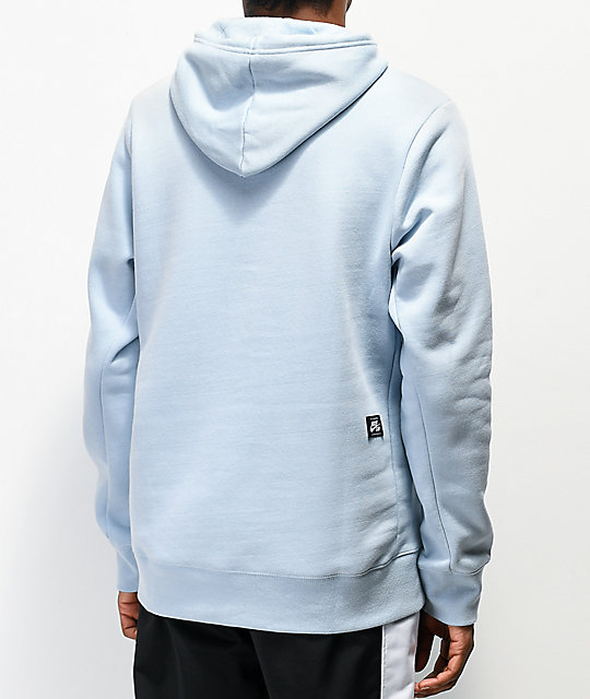 light blue nike zip up hoodie