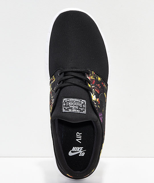 Nike Sb Janoski Air Max Schwarz & Floral Schuhe Herren Nike Sb Janoski Air Max Schwarz & Floral Schuhe Herren