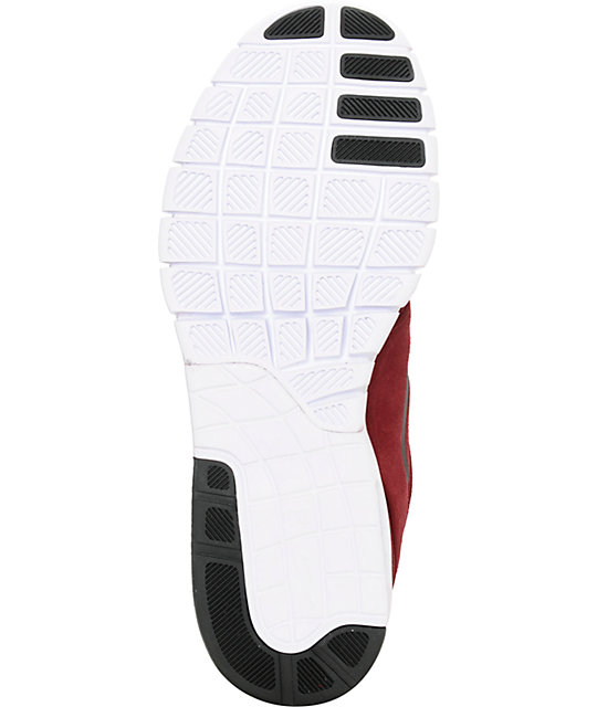 Nike SB Janoski Air Max Team Red, Black, & White Shoes | Zumiez
