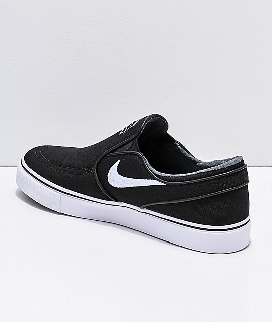 nike sb janoski black canvas skate shoes