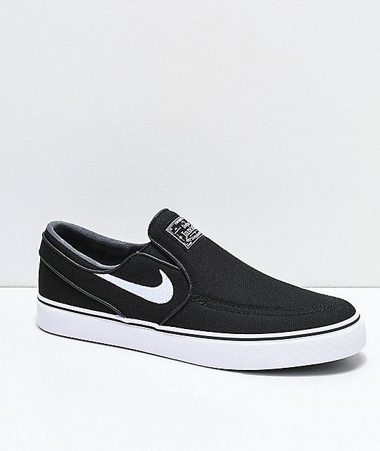 nike sb janoski black canvas skate shoes