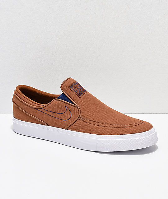 janoski slip on brown