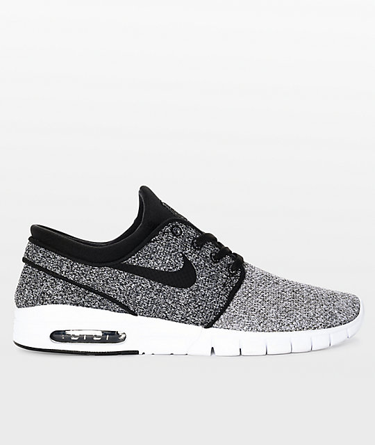 Nike SB Janoski Max zapatos de skate en gris, negro y blanco Nike SB Janoski Max zapatos de skate en gris, negro y blanco