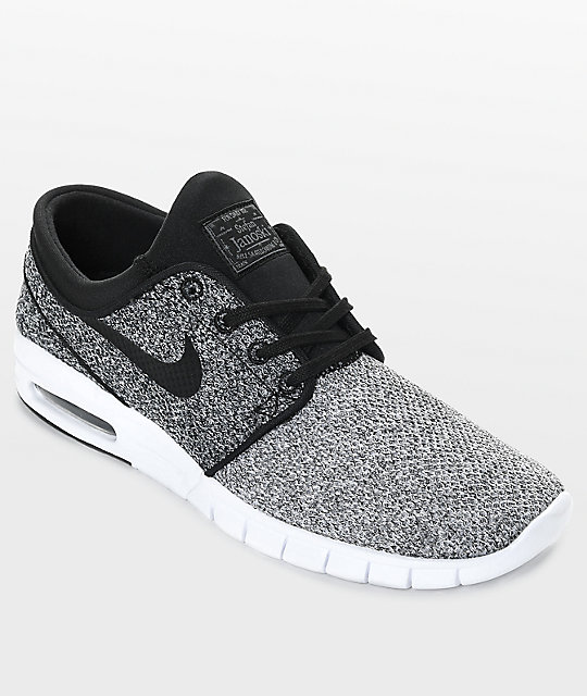 Nike SB Janoski Max zapatos de skate en gris, negro y blanco Nike SB Janoski Max zapatos de skate en gris, negro y blanco