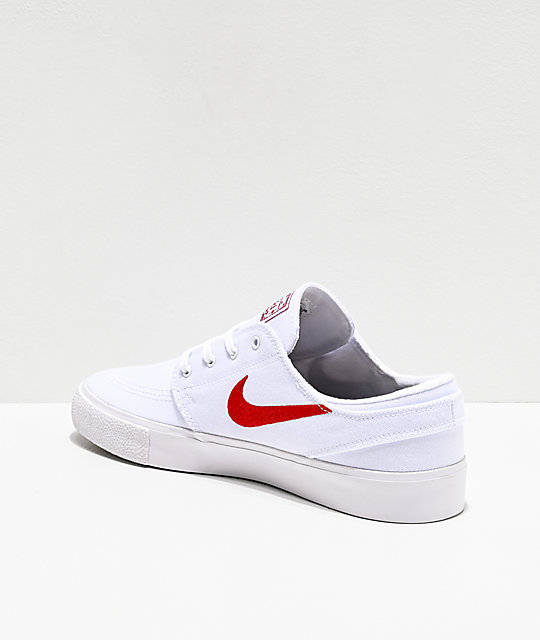 Nike SB Janoski RM Varsity zapatos de skate blancos y rojos Nike SB Janoski RM Varsity zapatos de skate blancos y rojos