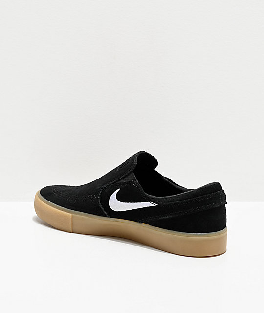 nike janoski slip on black gum