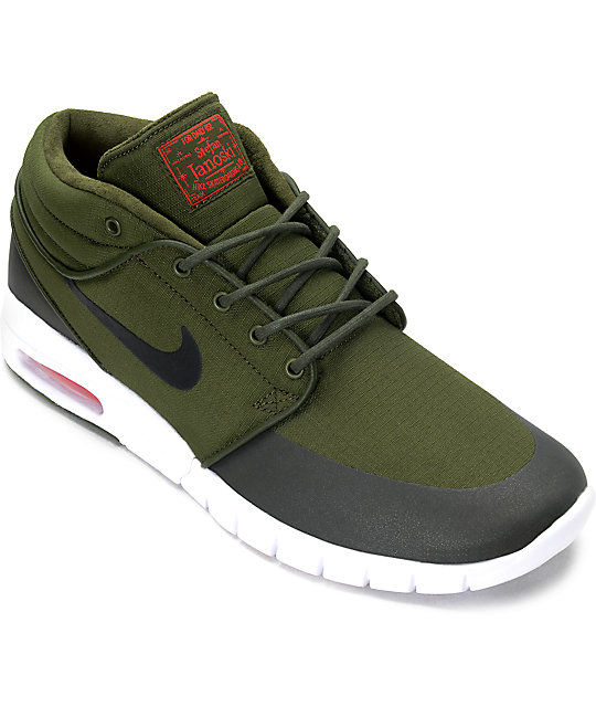 nike sb mid hombre verdes