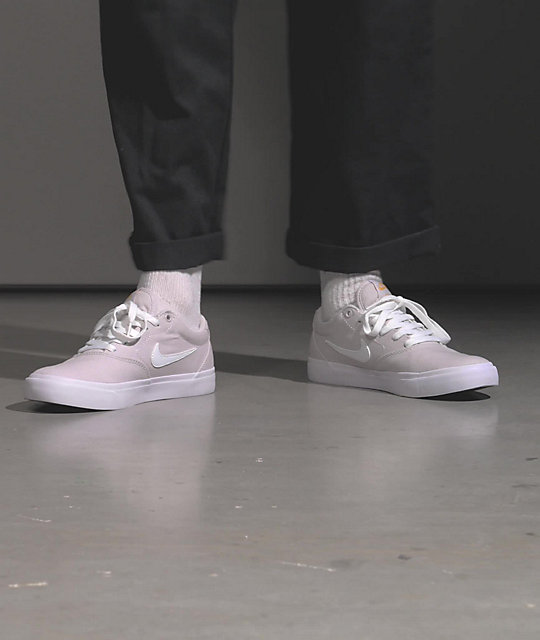 hule lykke Mug Nike SB Kids Charge Grey & White Skate Shoes