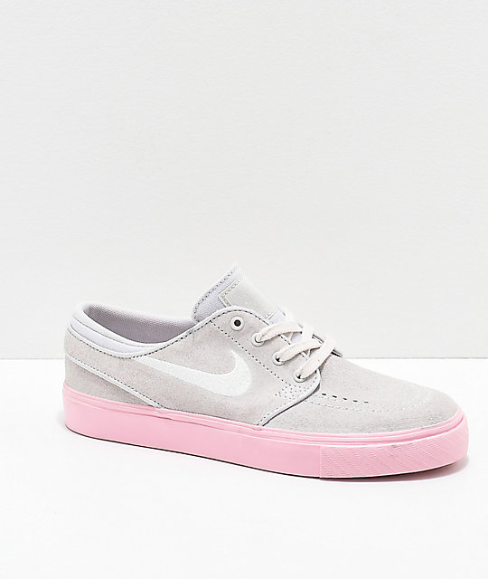 nike janoski grey pink