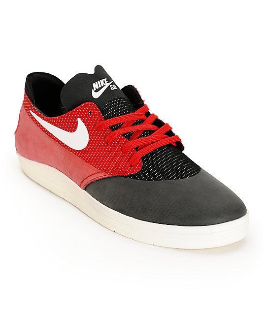 Nike Sb Lunar One Shot Red