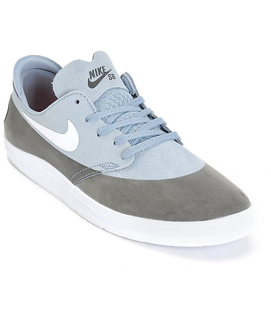 Nike SB Lunar Oneshot Magnet Grey Skate Shoes | Zumiez