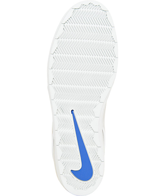 Nike SB Lunar Stefan Janoski Summit White & Royal Blue Skate Shoes | Zumiez
