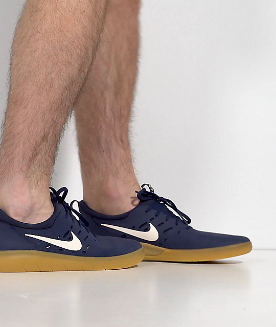 Belichamen afgunst Startpunt Nike SB Nyjah Blue & Gum Skate Shoes