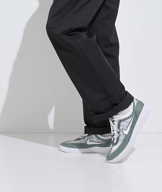Nike Nyjah Free 2.0 calzado skate verde ceniza, blanco y azul