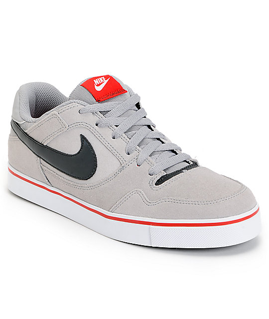 Nike SB P-Rod 2.5 Silver, Black & Anthracite Suede Skate Shoes | Zumiez