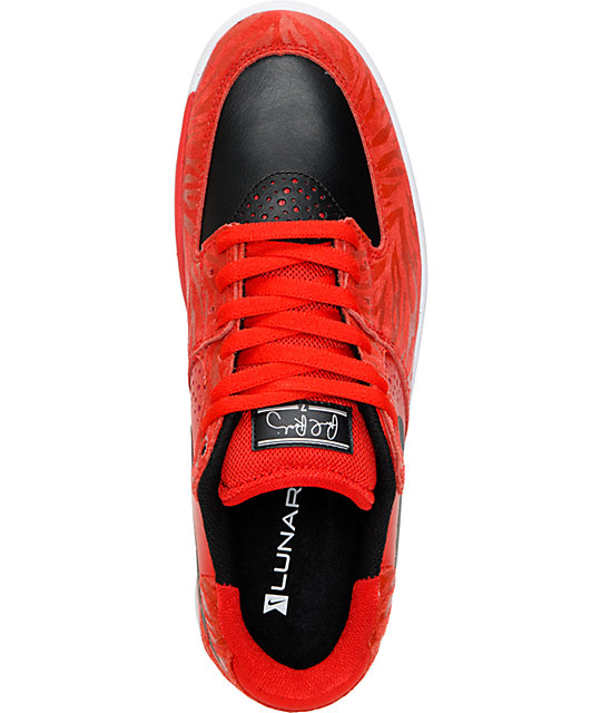Nike SB P-Rod 7 Premium Low University Red, Black, & White Shoes | Zumiez