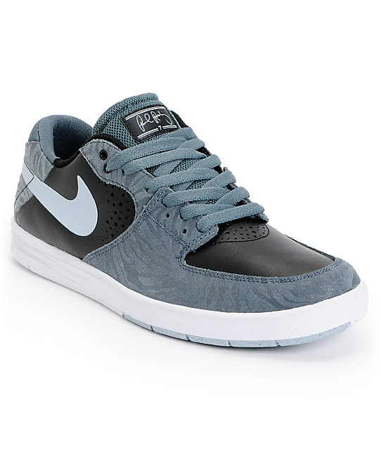 Nike SB P-Rod 7 Premium Slate Grey \u0026 Black Skate Shoes | Zumiez