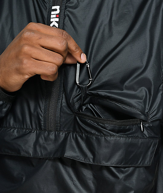 Nike SB Packable Black Anorak Jacket | Zumiez