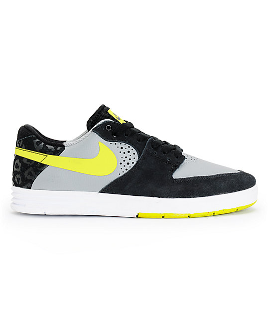 Nike SB Paul Rodriguez 7 Grey, Venom, \u0026 Black Skate Shoes | Zumiez