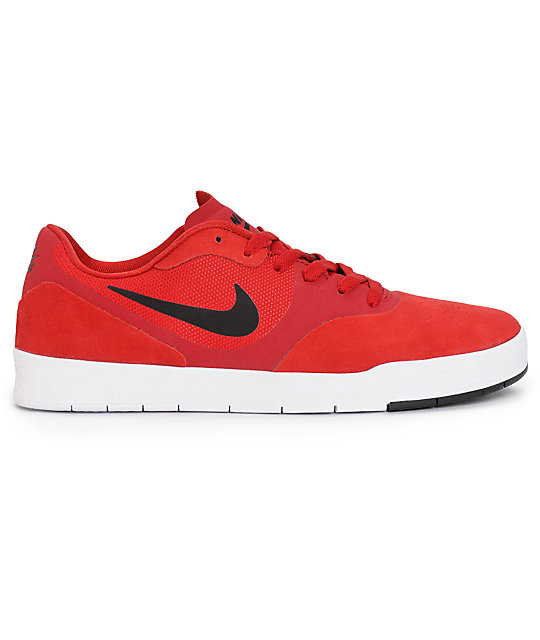 Nike SB Paul Rodriguez 9 CS zapatos de skate rojo equipo, negro, y 