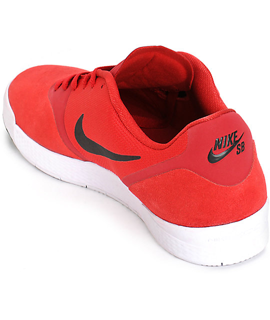 Nike SB Paul Rodriguez 9 CS zapatos de skate rojo equipo, negro, y 