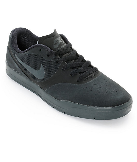 Nike SB Paul Rodriguez 9 CS zapatos de skate negro y antracita 