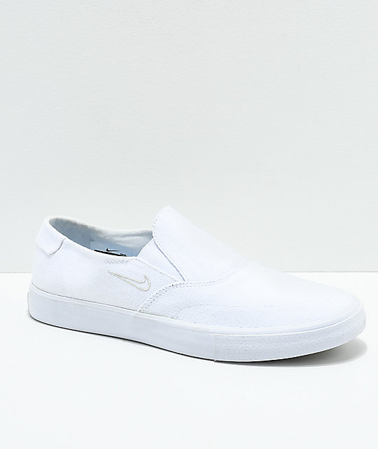 cheap white canvas slip on shoes