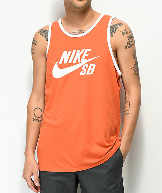 orange nike top