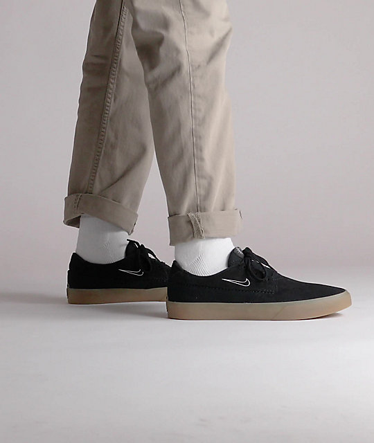 Malentendido Asesorar debajo Nike SB Shane Black & Gum Skate Shoes
