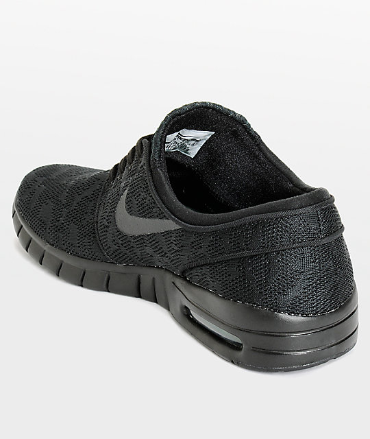 nike sb stefan janoski max black pine