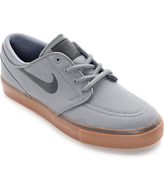 nike janoski grey gum