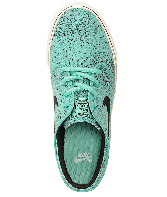 Nike SB Stefan Janoski Speckle Mint Boys Skate Shoes | Zumiez