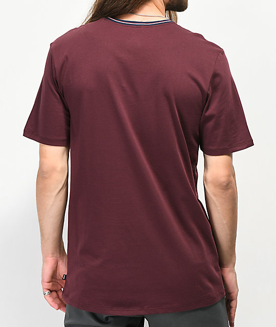 nike shirt burgundy