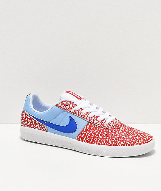 nike sb team classic white blue