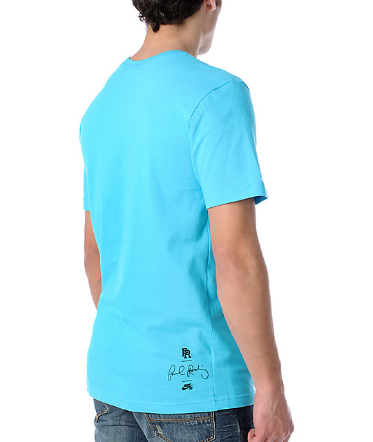 t shirt nike cyan