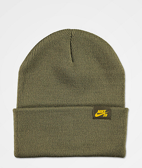 Nike SB Utility Medium Olive Beanie | Zumiez