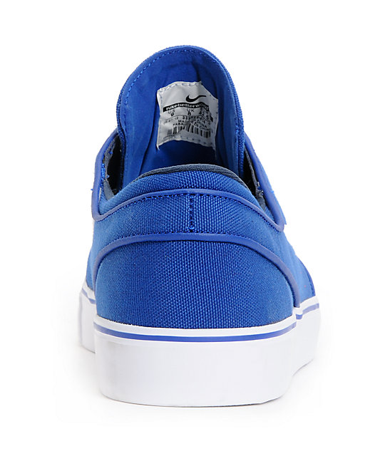 Nike SB Zoom Stefan Janoski Old Royal Blue & White Canvas Shoes | Zumiez