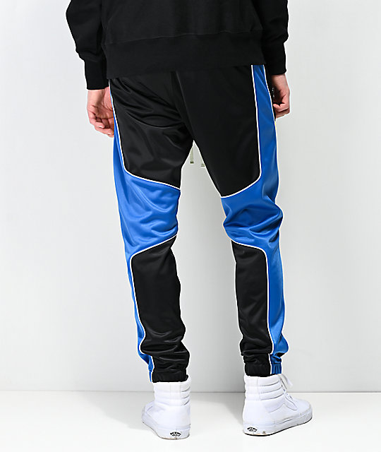 black and green track pants