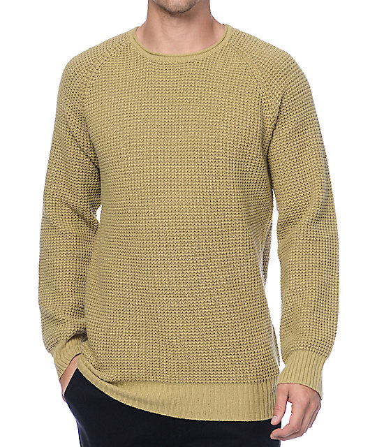 waffle knit sweatshirt