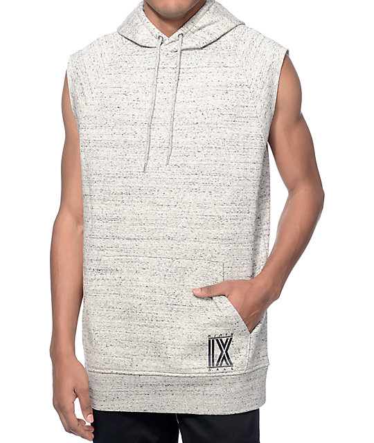 short sleeveless hoodie