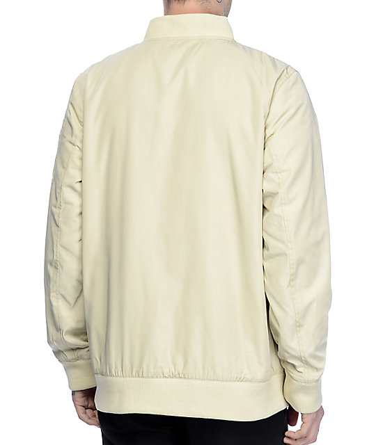 Ninth Hall Deprivation Champagne Nylon Bomber Jacket | Zumiez