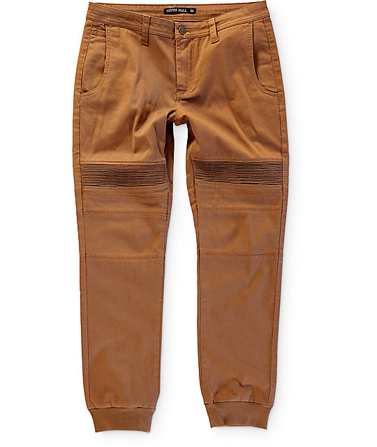 moto twill joggers