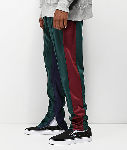 green track pants men